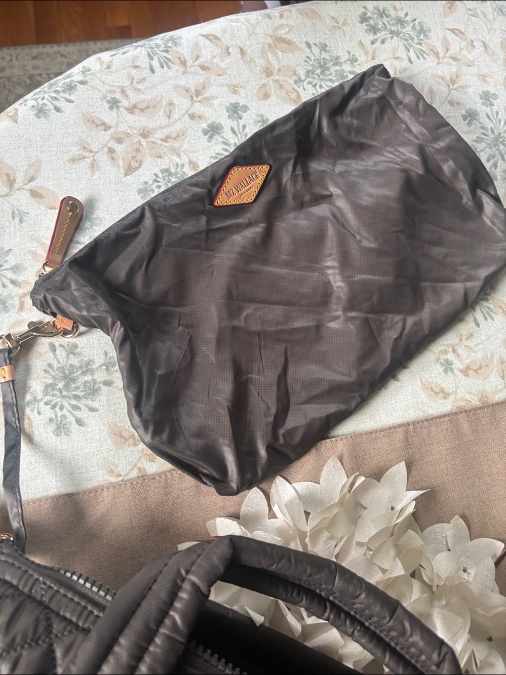 MZ WALLACE Quilted Small Metro Crossbody Tote with Leather Accents - Picture 6 of 6